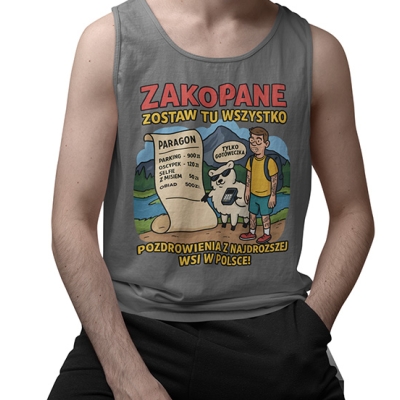 TANK TOP WAKACYJNY  Zakopane zostaw wszystko